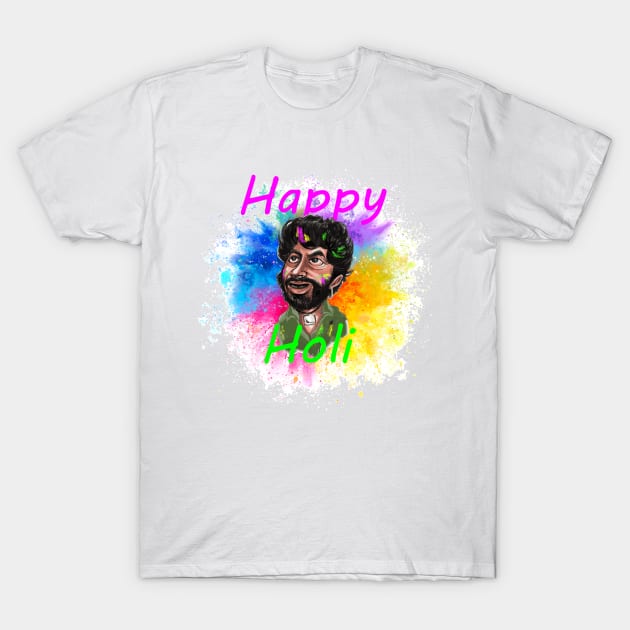 Happy Holi Gabbar Sambha festival of Colors T-Shirt by SPOKN